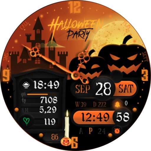 G026 Halloween Watch Face